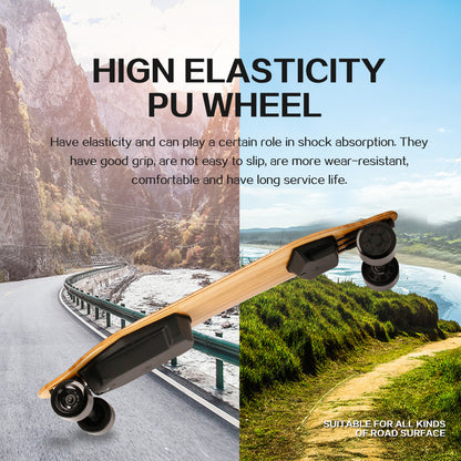 600W*2 dual hub motors electric longboard 36V 9600mah battery electronic electric skateboard