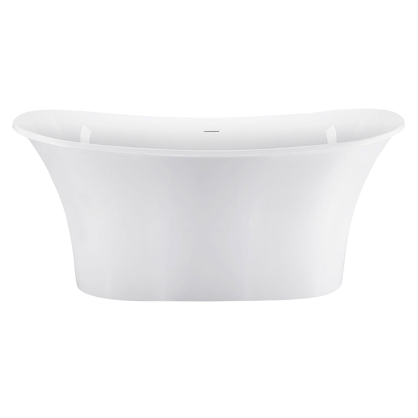 67" 100% Acrylic Freestanding Bathtub，Contemporary Soaking Tub，white Bathtub