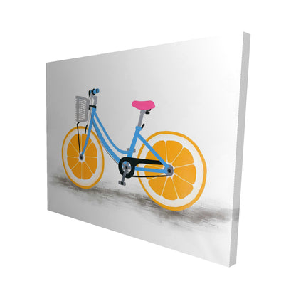 Orange wheel bike - 16x20 Print on canvas