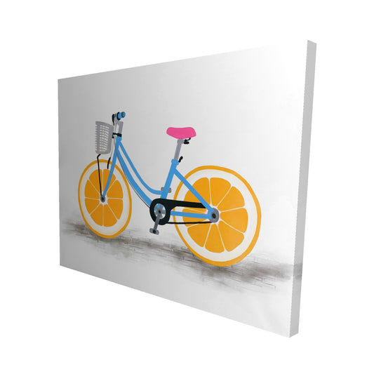 Orange wheel bike - 16x20 Print on canvas