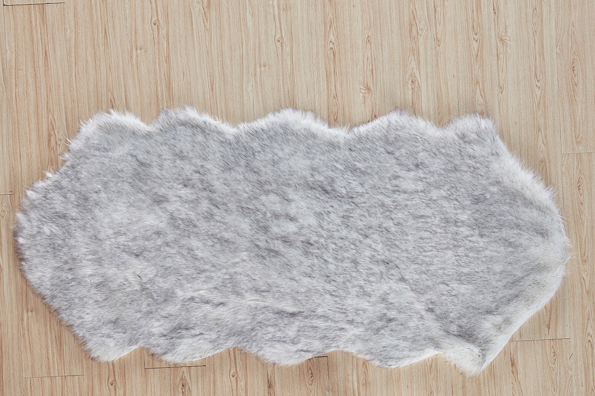 "Luxury Decorative" Hand Tufted Faux Fur Sheepskin Area Rug