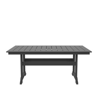 HDPE Dining Table, Gray
