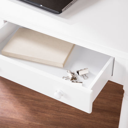 Writing 2-Drawer Desk – Crisp White