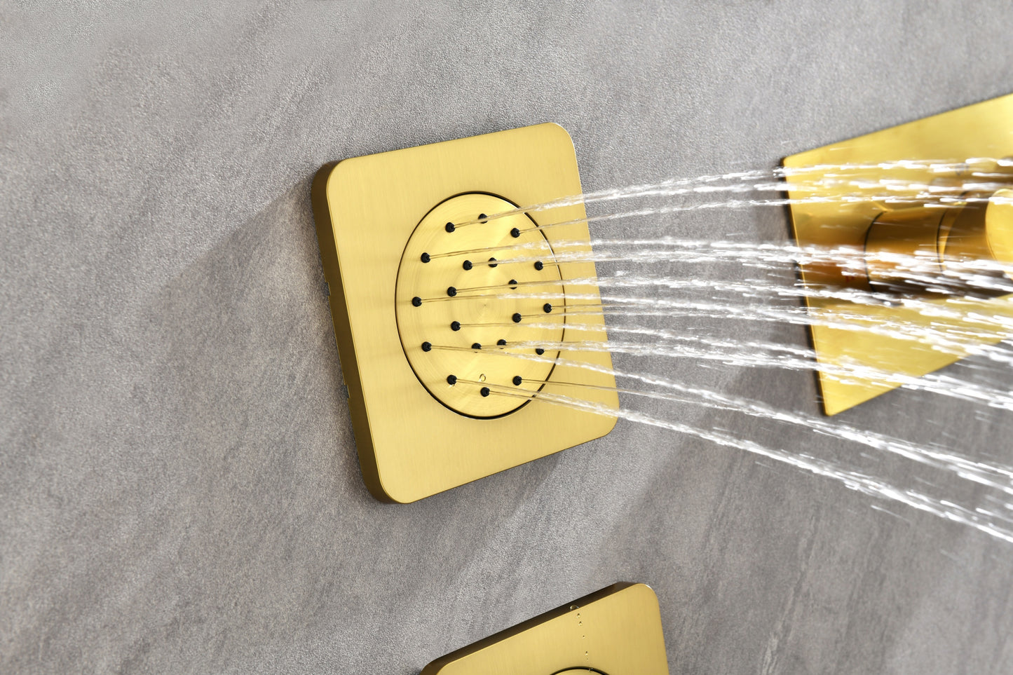 Concealed Installation Body Jet Shower Spa  Square Massage Jets Spray Body Shower Bodyspray ( 3pcs)
