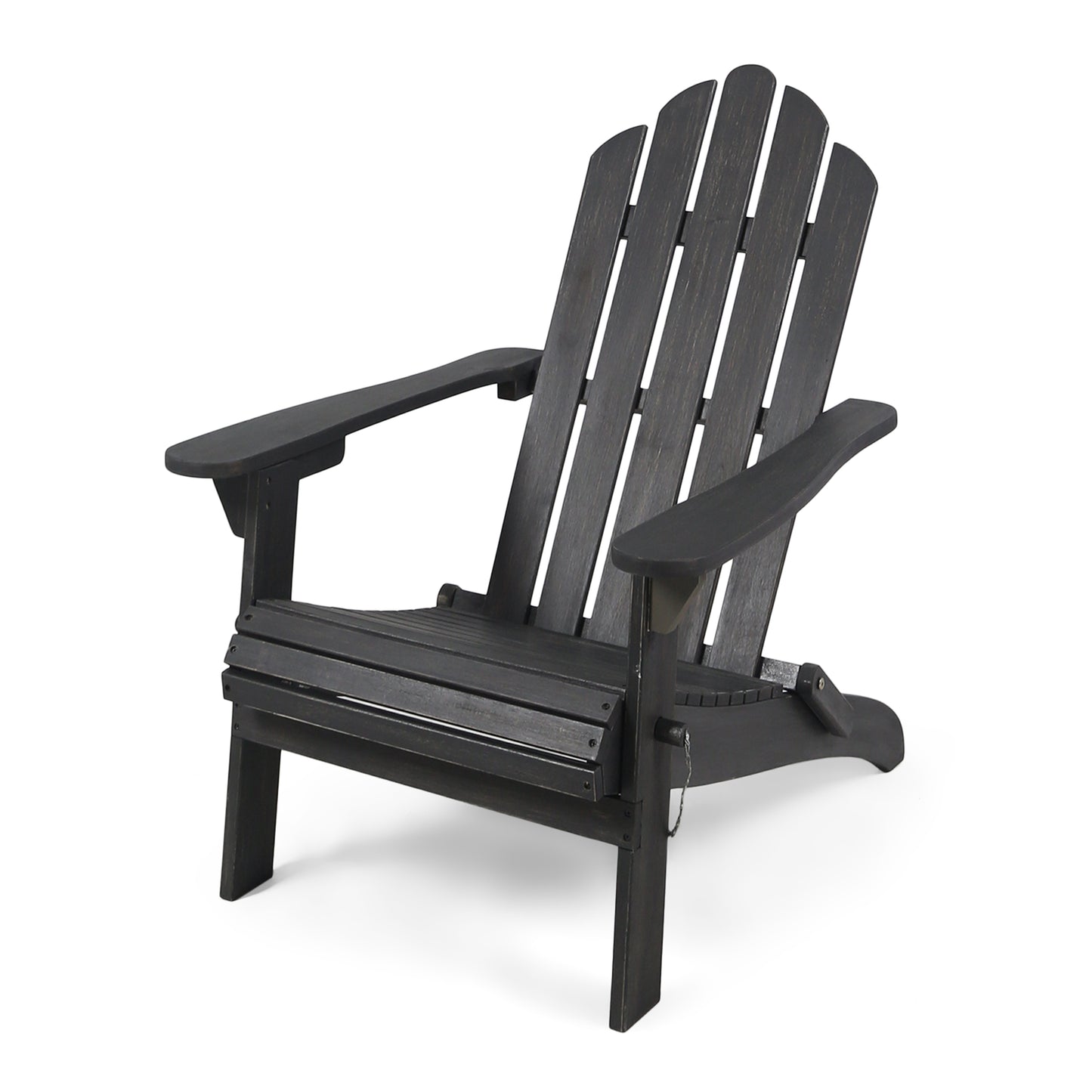 Dark Gray Hollywood Foldable Solid Wood ADIRONDACK Chair