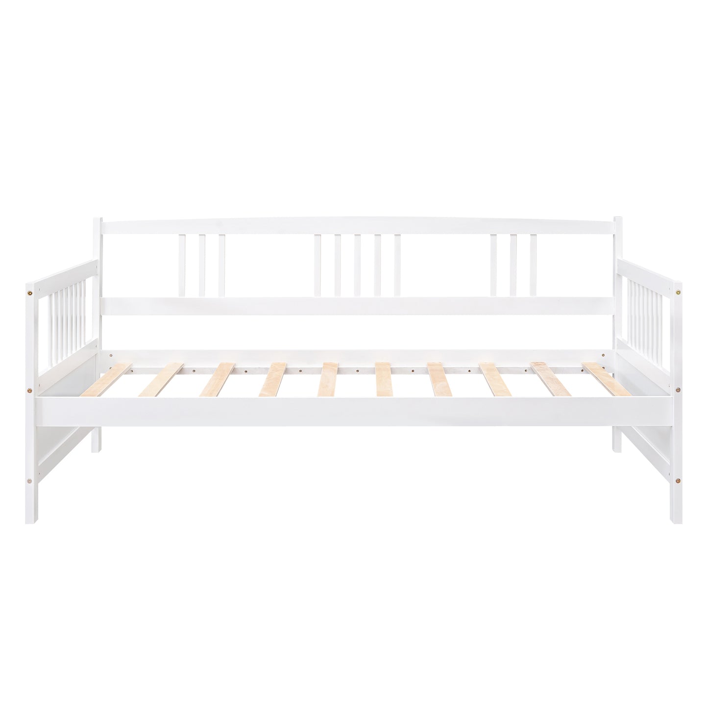 Modern Solid Wood Daybed, Multifunctional, Twin Size, White (Previous SKU: WF191899AAK)