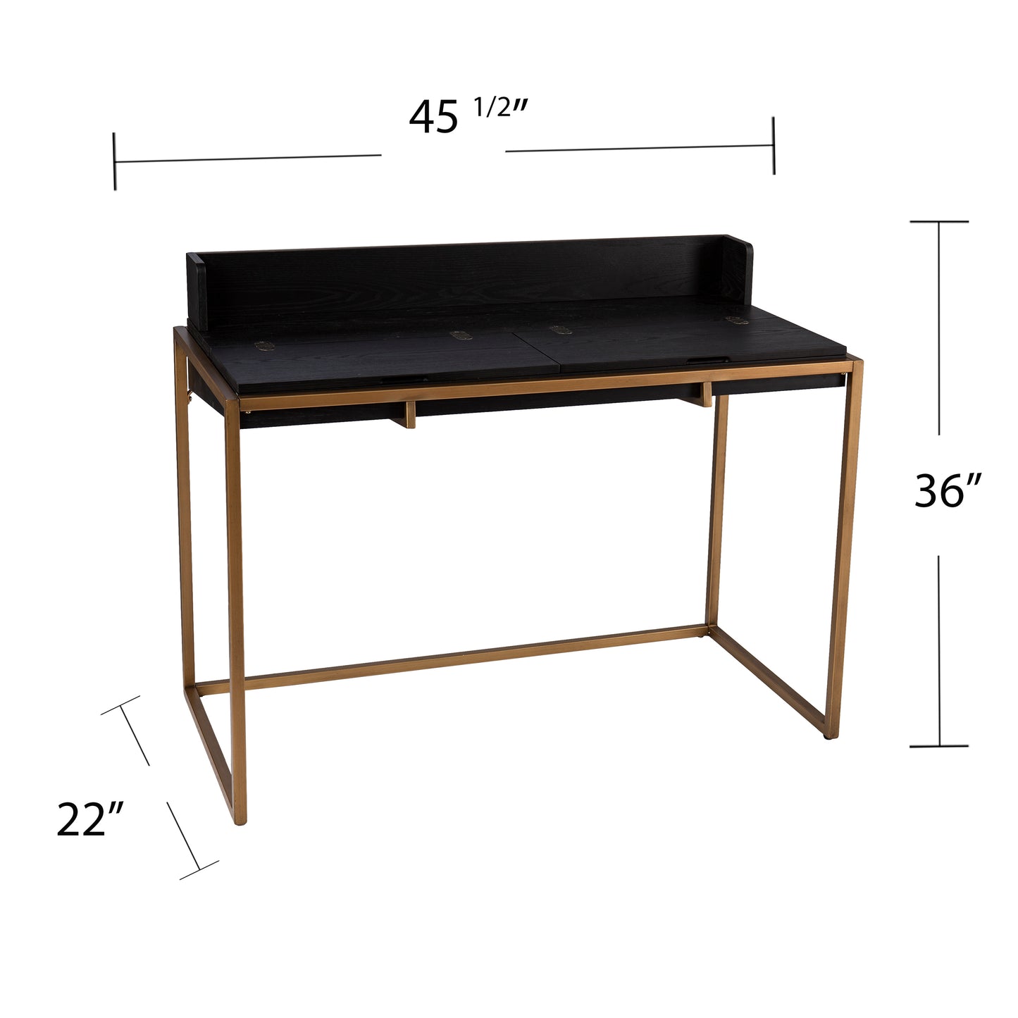 Caldlin Flip-Top Desk w/ Storage