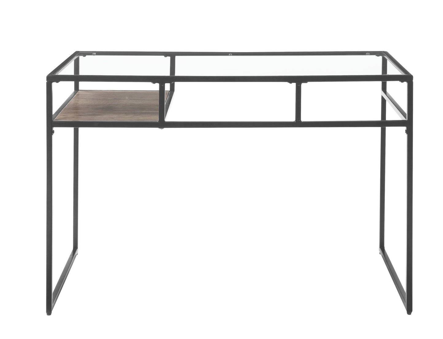 ACME Yasin Desk, Gray & Glass 92588