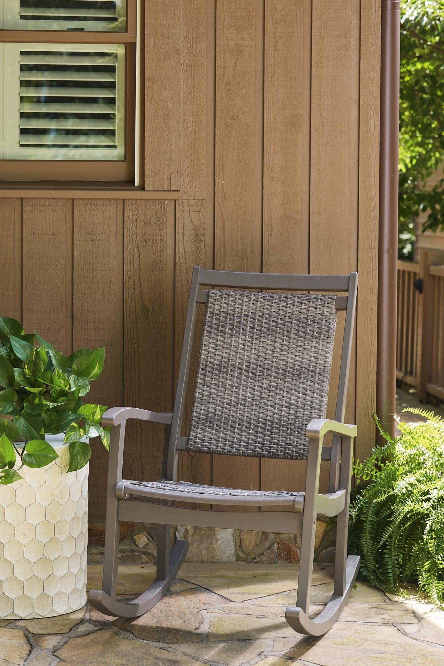 Ashley Emani Gray Casual Rocking Chair P168-828