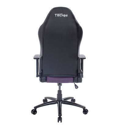 Techni Sport TS-61 Ergonomic High Back Racer Style Video Gaming Chair, Purple/Black