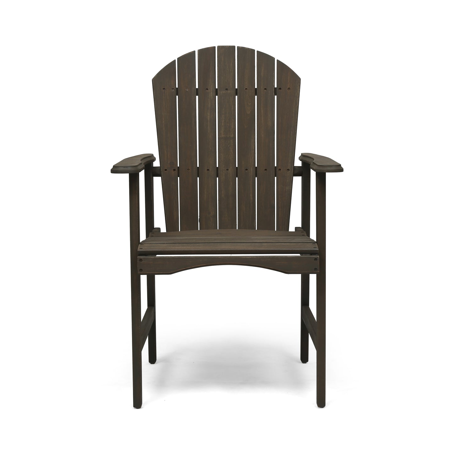 Easter Outdoor Weather Resistant Acacia Wood Adirondack Grey Dining Chairs (Set of 2)