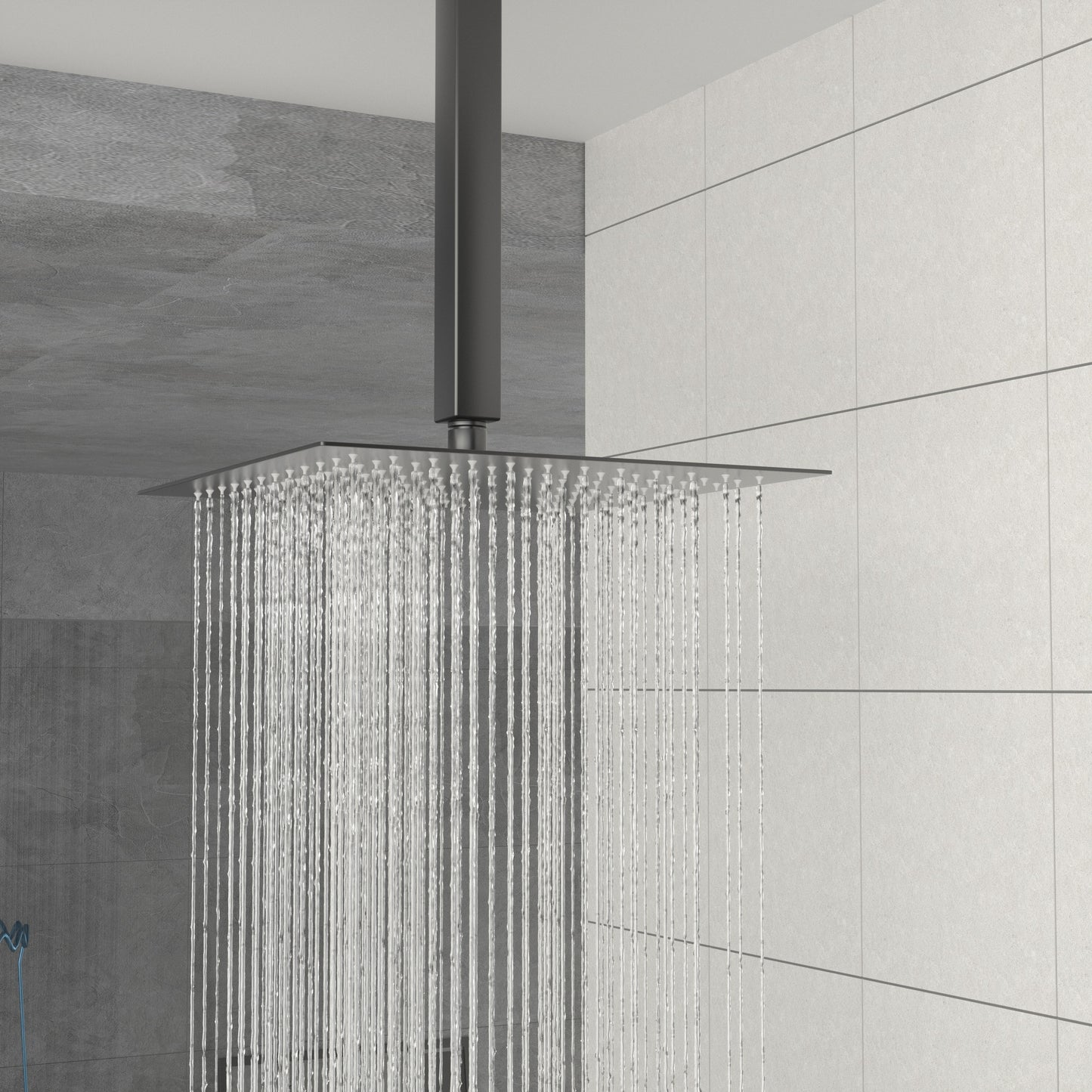 10" Rain Shower Head Systems,Matte Black,Ceiling Mounted shower