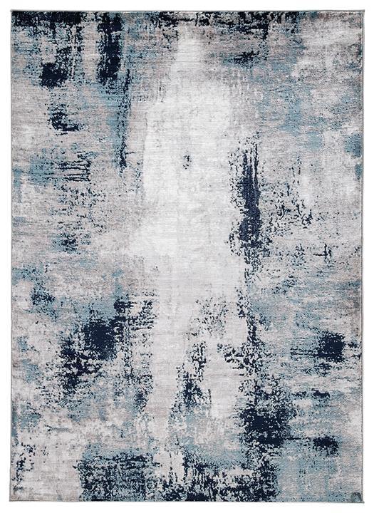 Ashley Leonelle Cream+Blue+Gray Contemporary 7'10" x 10' Rug R404871