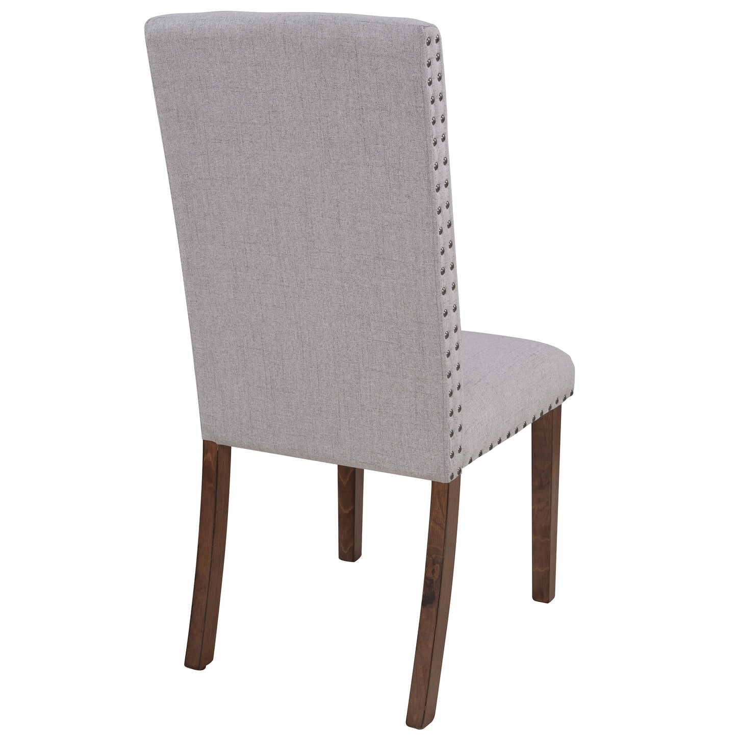 Orisfur. Upholstered Dining Chairs - Dining Chairs Set of 2 Fabric Dining Chairs with Copper Nails