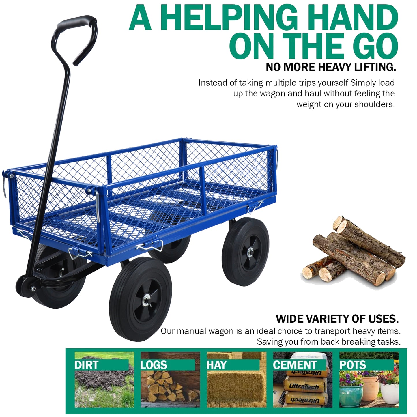 Tools cart Wagon Cart Garden cart trucks make it easier to transport firewood