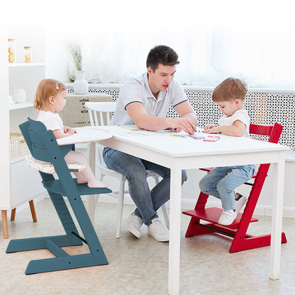 Adjustable solid wood beech environmental protection baby dining chair baby multi-functional solid wood learning bench