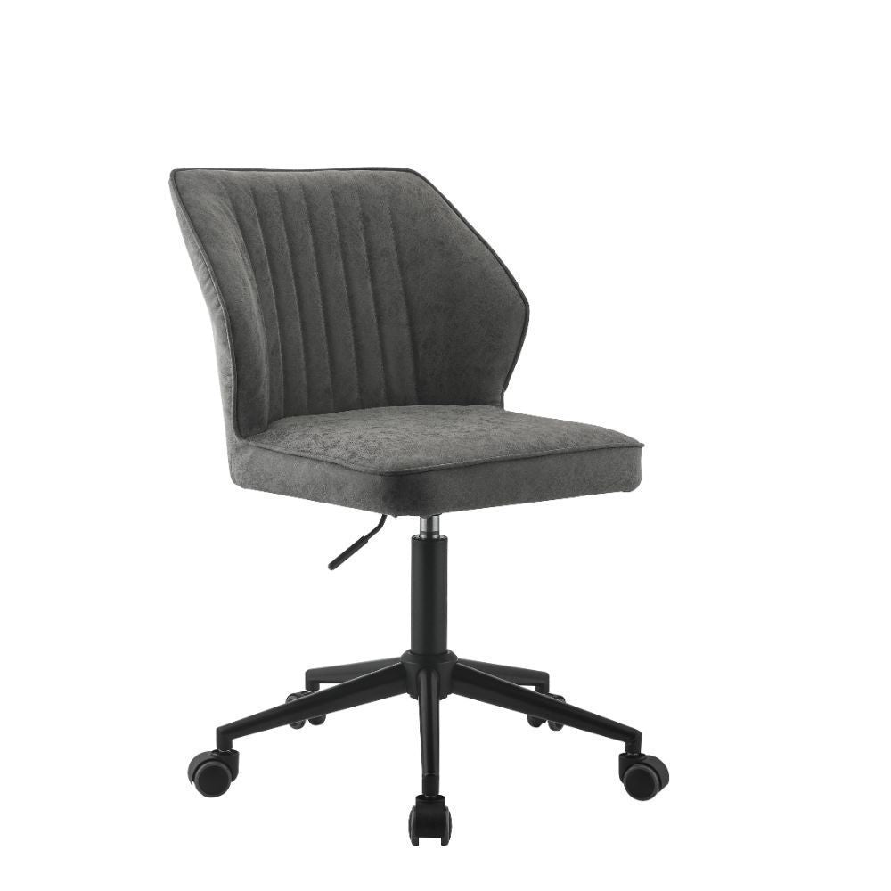 ACME Pakuna Office Chair, Vintage Gray PU & Black 92942