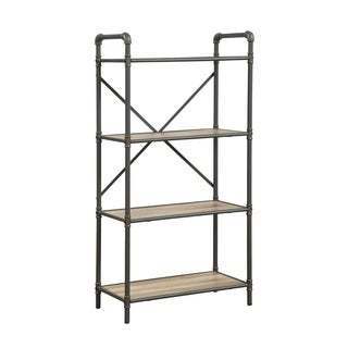 ACME Itzel Bookshelf in Antique Oak & Sandy Gray 97163