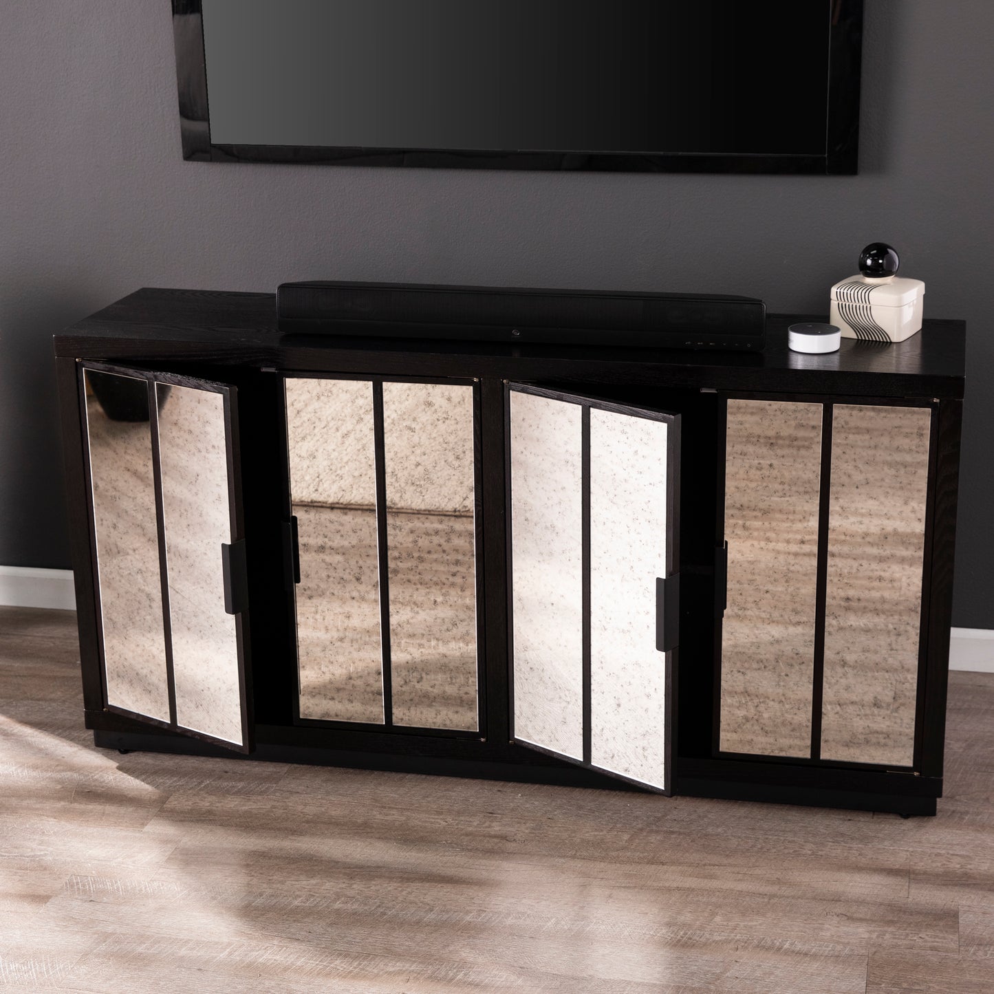 Louismere Mirrored Console Cabinet