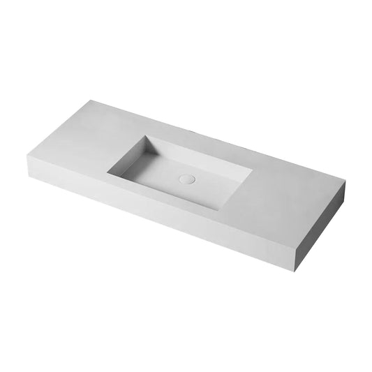 48inch Solid surface single basin including mounting fittings