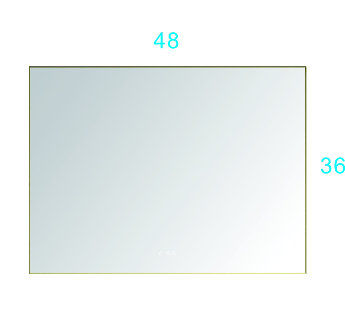 48x 36Inch LED Mirror Bathroom Vanity Mirror with Back Light, Wall Mount Anti-Fog Memory Large Adjustable Vanity Mirror