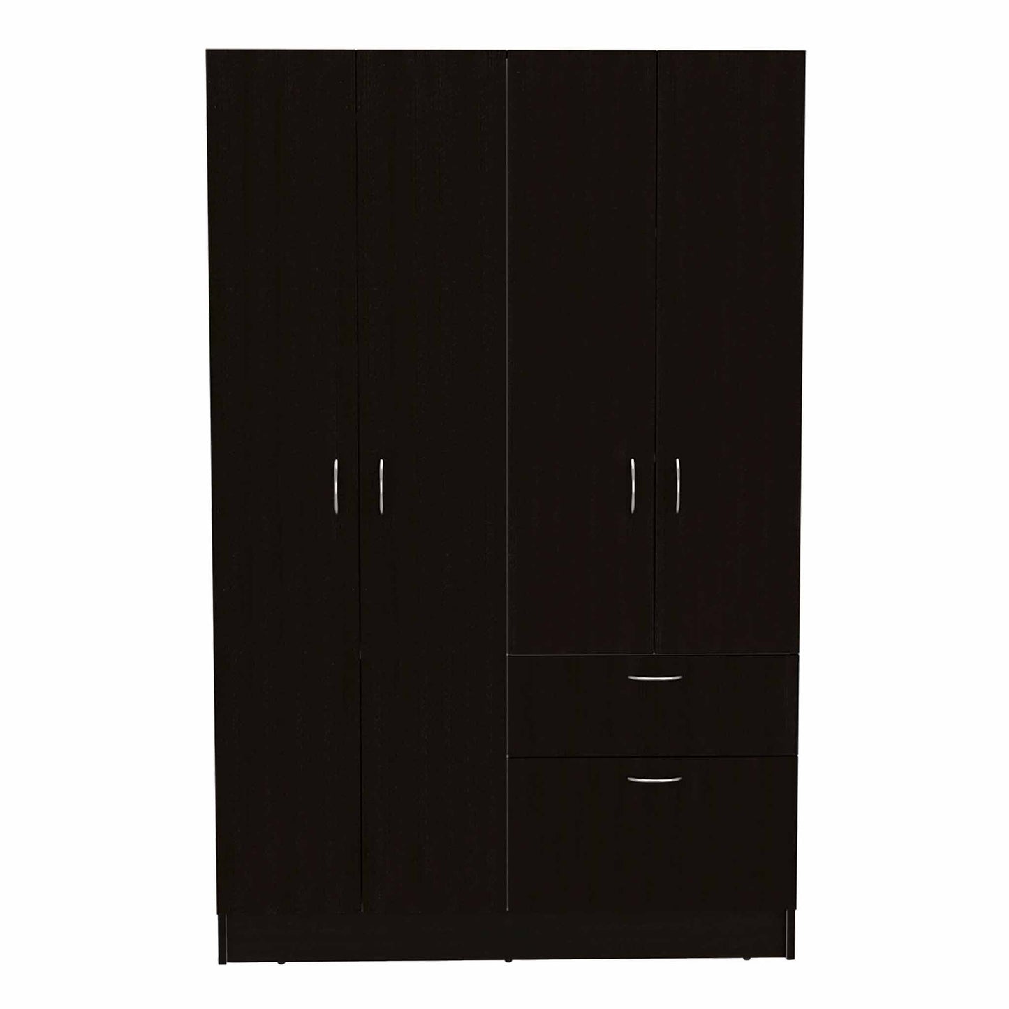 Maltby 1-Drawer Rectangle Armoire  Black Wengue and White