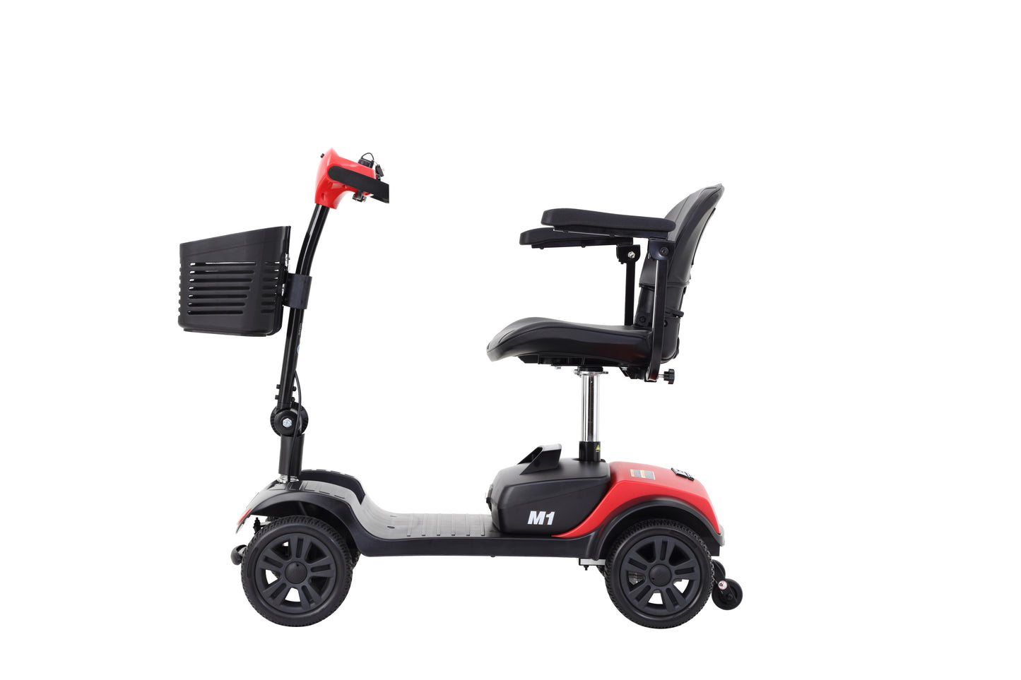 [NO LED LIGHT] Compact Mobility Scooter--Frosted Red