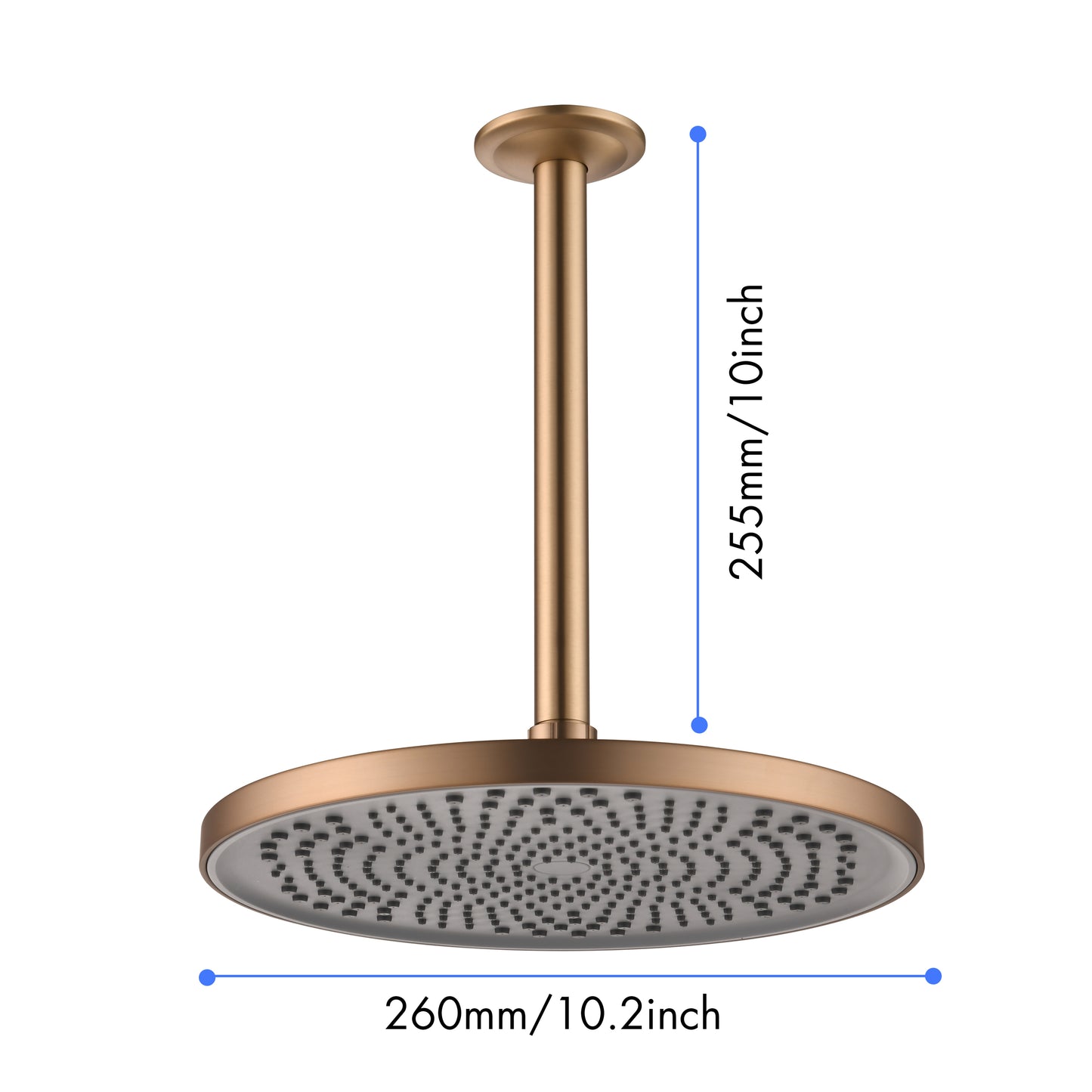 Shower Head - High Pressure Rain - Luxury Modern Look - No Hassle Tool-less 1-Min Installation - The Perfect Adjustable Replacement For Your Bathroom Shower Heads