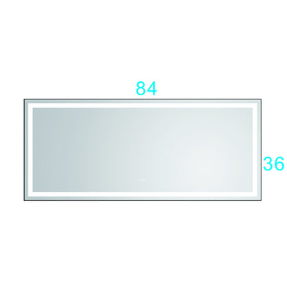 84*36 LED Lighted Bathroom Wall Mounted Mirror with High Lumen+Anti-Fog Separately Control

bedroom full-length mirror  bathroom led mirror  hair salon mirror