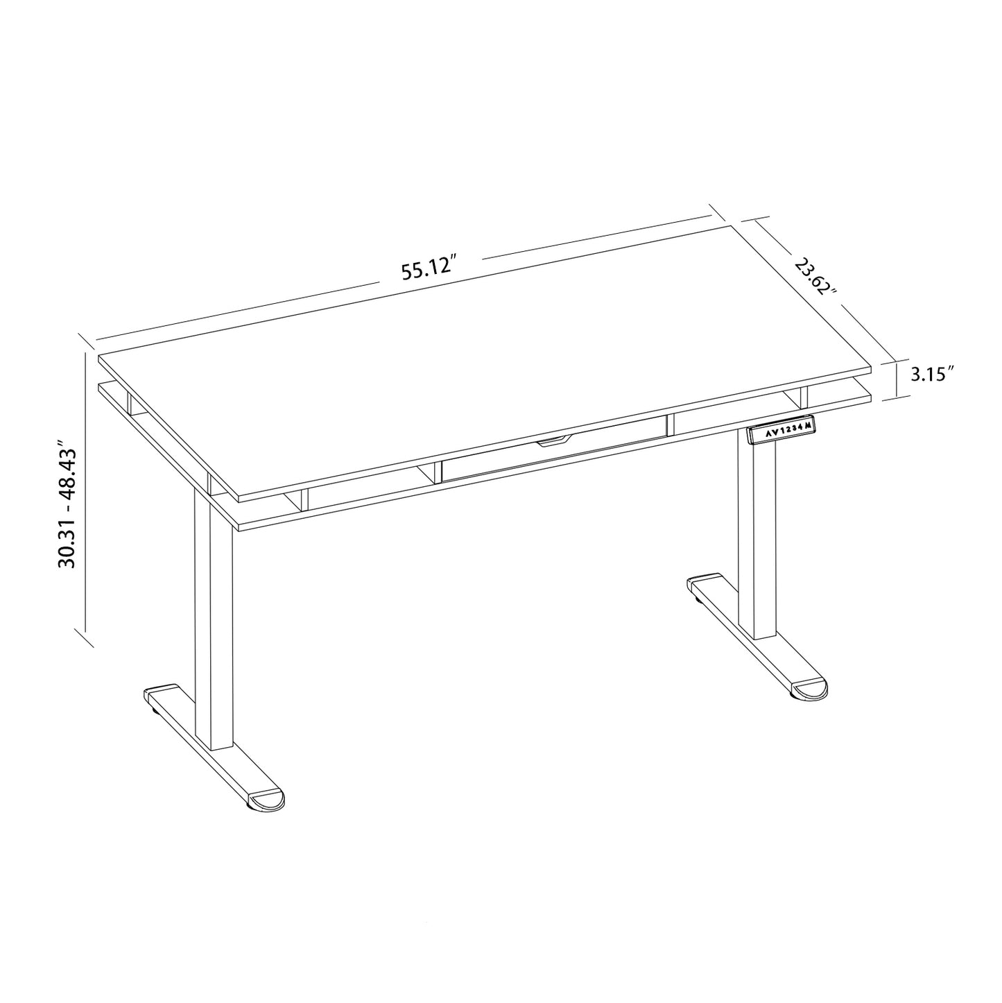 LD-06C-lift table-Tobacco Wood