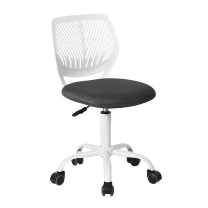 Plastic Task Chair/Office Chair - Grey & White