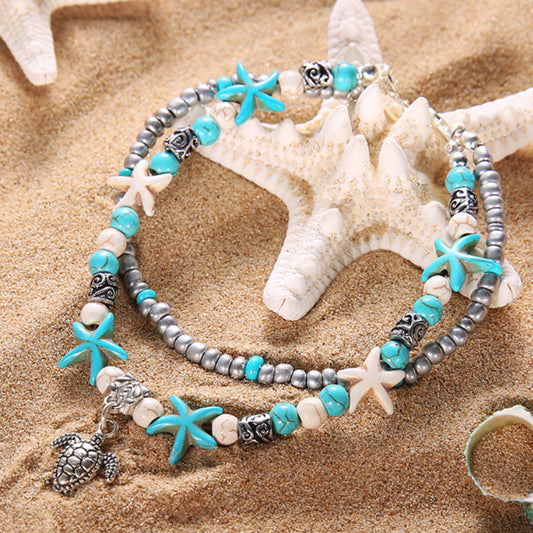 Sea Turtle Anklet by VistaShops