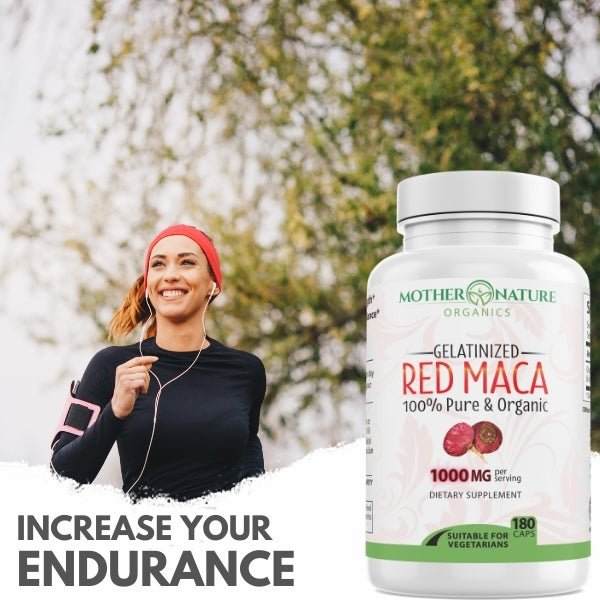 Red Maca Capsules by Mother Nature Organics