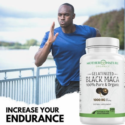 Black Maca Capsules by Mother Nature Organics