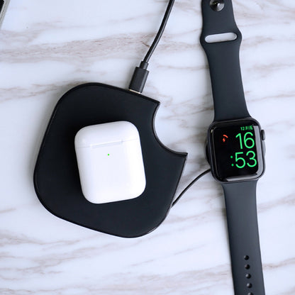 Teamwork 2 In 1 Wireless Phone And Apple Watch Charger by VistaShops