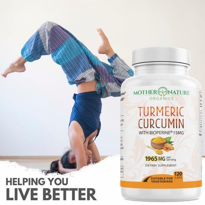 Turmeric Curcumin Capsules by Mother Nature Organics