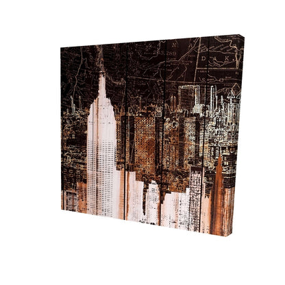 The empire city of newyork - 08x08 Print on canvas