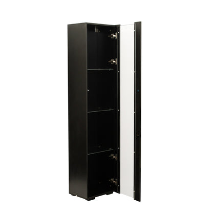 Side cabinet with aluminum strip lamp,