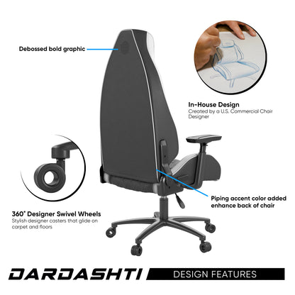 Dardashti Gaming Chair - Arctic White