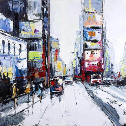 Time square - 12x12 Print on canvas