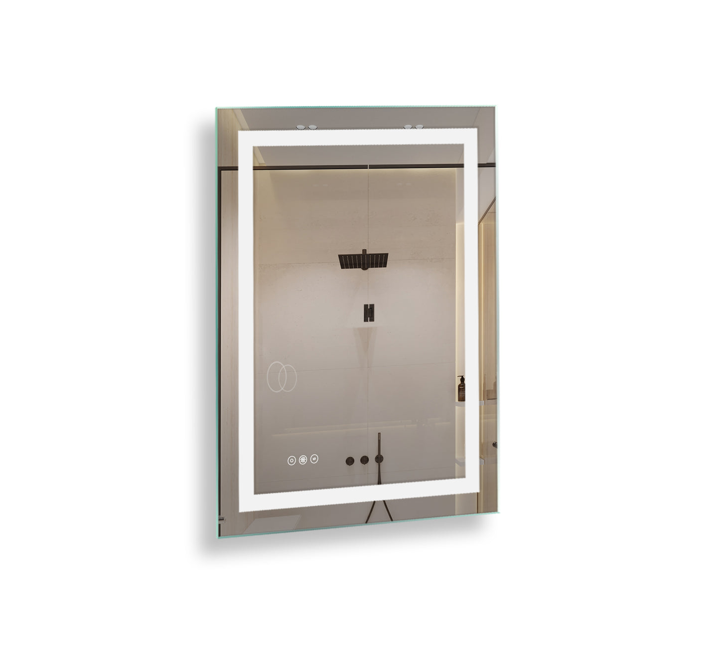 24 x 36 Inch Led mirror 3 brightness x 3 colors anti-fog bathroom