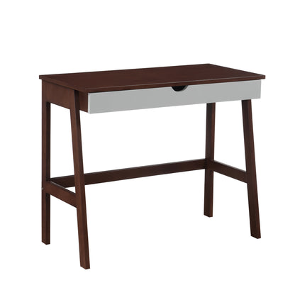 Hilton Desk In Espresso & Gray