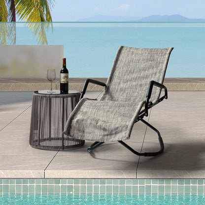 Melas Outdoor Patio 59.7" Long Folding Reclining Single Chaise