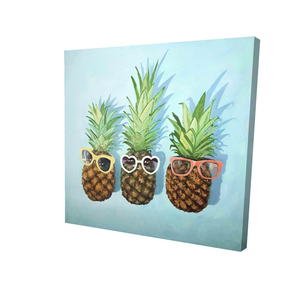 Summer pineapples - 32x32 Print on canvas