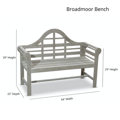 Eucalyptus Garden Bench, Driftwood Gray