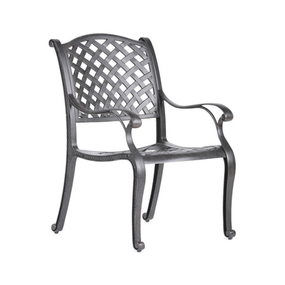 Sparta Modern Dining Arm Chair, Navy Blue