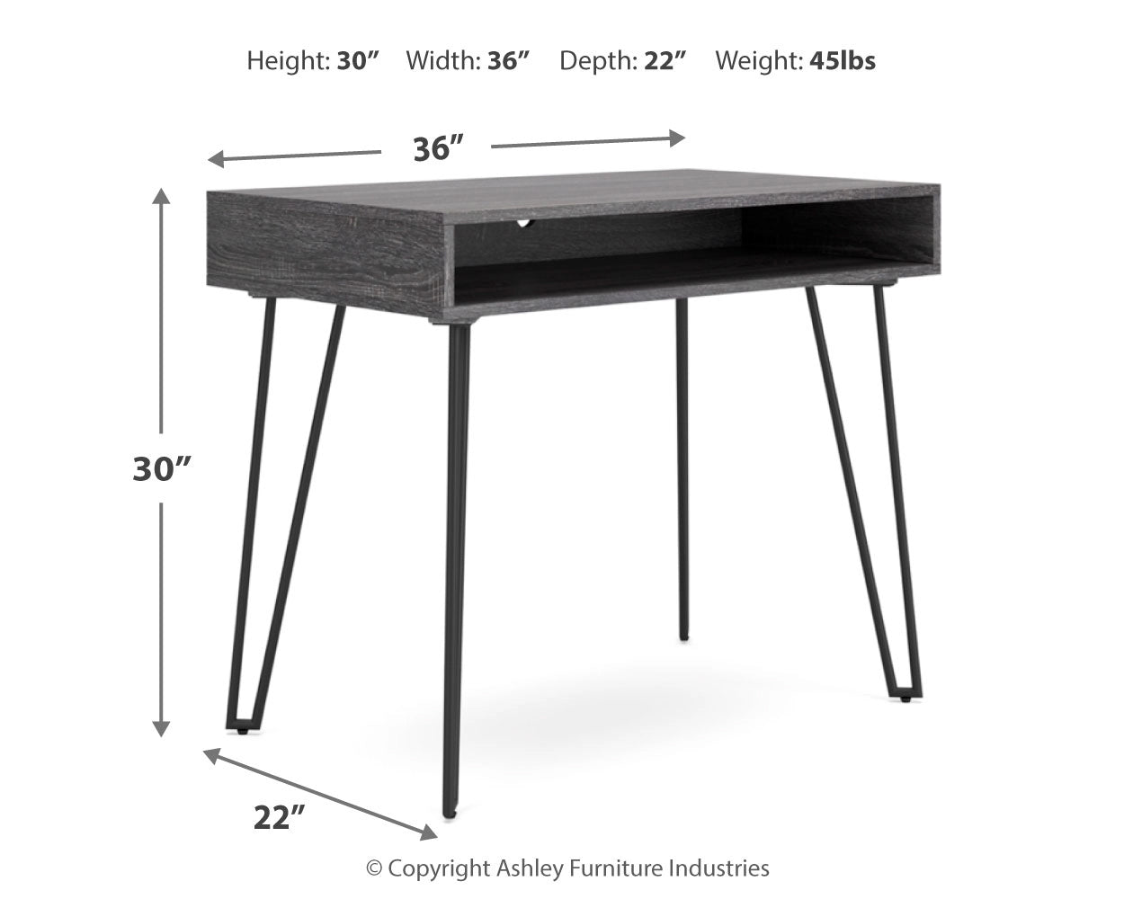 Ashley Strumford Contemporary Home Office Desk H449-110