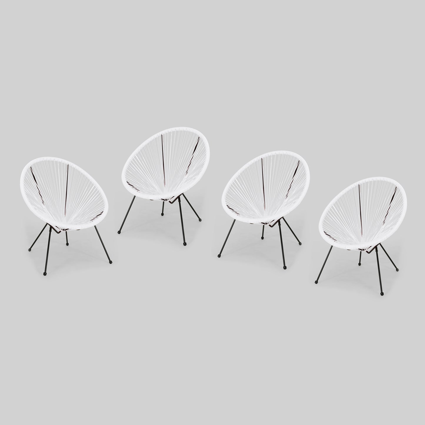 Sale Furniture Alexis Outdoor Woven Chair White+Black (Set of 2)