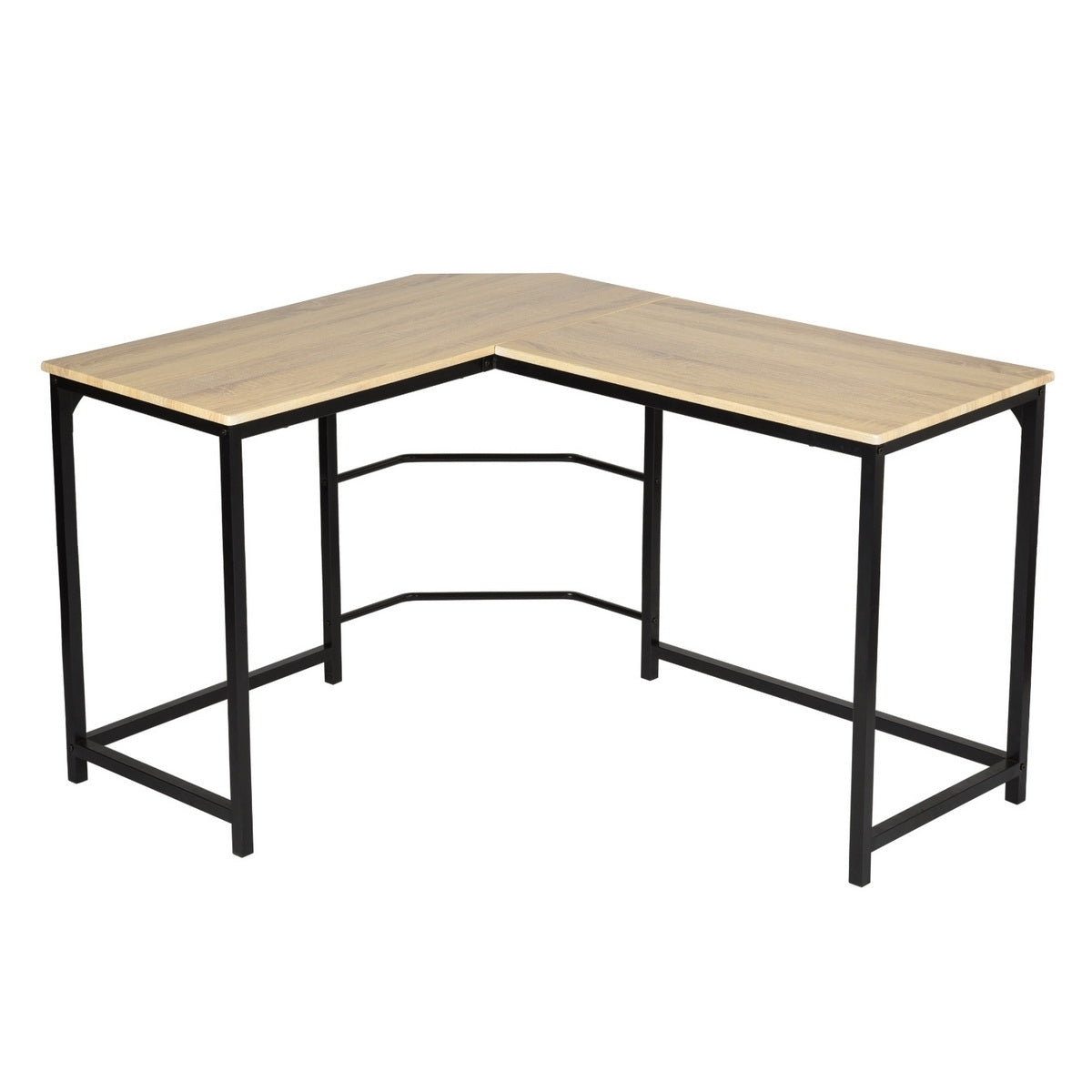 34.6" W X 42.5" D L Shaped Computer Desk PC Laptop Table Wood Workstation