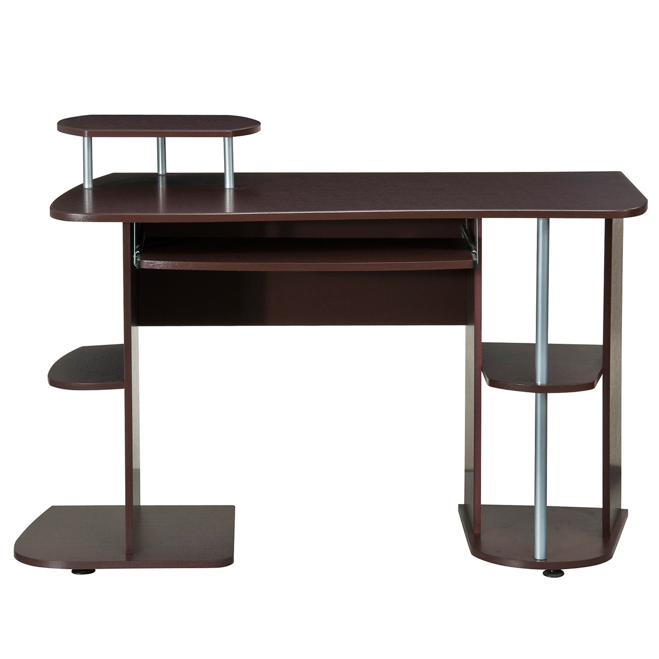 Techni Mobili Complete Computer Workstation Desk With Storage, Chocolate